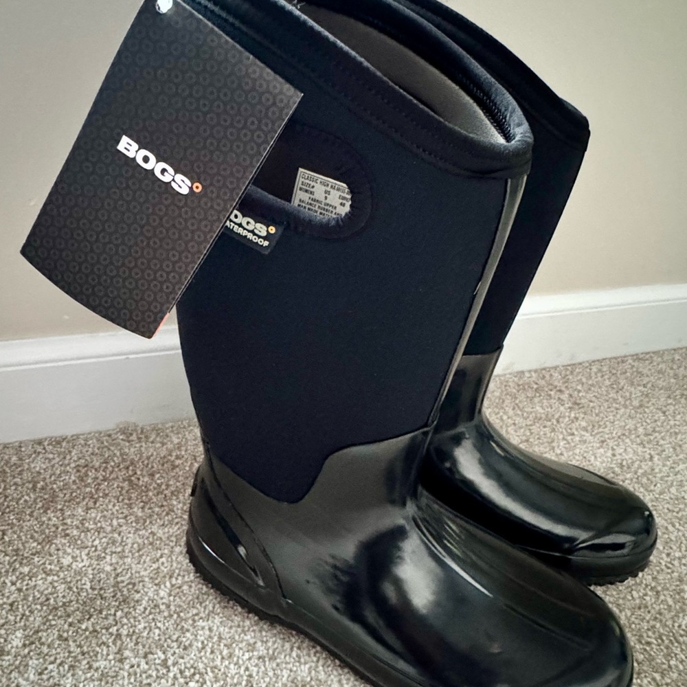 BOGS Black Waterproof Boots